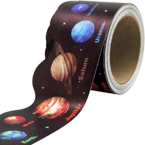 Outer Space Bulletin Board Border Solar System Planet Trimmer Border for Science Classroom Decor Back to School Supplies 36ft