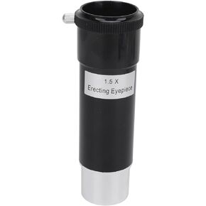 Telescope Barlow Lens 1.5X, 1.25 inch Barlow Lens with Multi Coated Broadband Green Film, Telescope Accessory Internal Brass Ring with Male T Thread