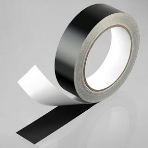 Nuanchu Light Blocking Tape 82 ft Blackout Tape Light Dimming Stickers Adhesive Black, Blocks 100% of Radiance, Dimming Sheet for LCD Panels Appliances Indicator Lamp Strips(2'' Wide)