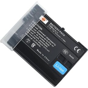 DSTE EN-EL15 ENEL15A EN-EL15B EN-EL15C Rechargeable Li-ion Battery Compatible with Nikon 1 V1, Z6, Z7, Z8, Z6II, Z7II D500, D600, D800, D850, D750, D7000, D7100, D610, D7200