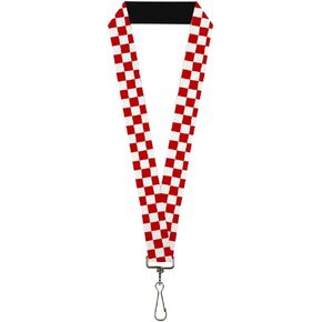 Lanyard Toy Story Toy Story Pizza Planet Logo Checker Red White Logo Checker Red White