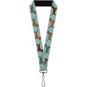 Buckle Down Men's Lanyard-Dachshund Dog