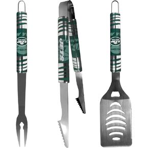 NFL Siskiyou Sports Fan Shop New York Jets Tailgater BBQ Set 3 piece Team Color