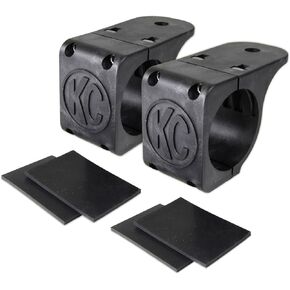 KC HiLiTES 73011 Tube Clamp Light Mounting Bracket Set for 1.25" to 1.5" Bar (Pair)