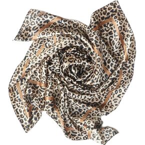 Square Silk Feeling Scarf for Hair Wrapping at Night, Silk Hair Wrap for Sleeping, Satin Head Scarfs for Women