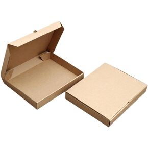 5" Premium Kraft Mini Pizza Boxes Take Out Containers (10 Pack) (5" Length x 5" Width x 1.7" Depth)