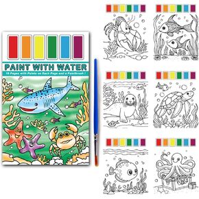 Watercolor Painting Books for Kids Ages 3-8, Paint with Water Coloring Books for Toddlers, Watercolor Paint Book for Kids Travel, Pocket Watercolor Painting Book for Kids Adults Boys Girls Gifts