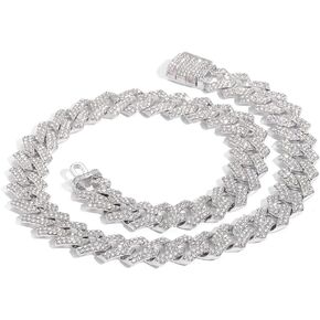 EMESLY Miami Cuban Link Curb Chain Gold/Silver Necklace (16, 18, 20, 22, 24, 30 Inches Length); Hip Hop Bracelet (8" Length) for Men & Women; Perfect Iced Out Bling Jewelry Gift