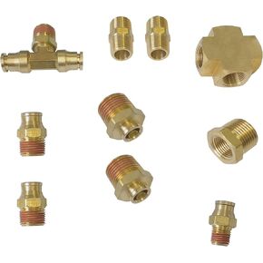 3/8 inch DOT Push to Connect Fittings Air Bag Fittings Air Line Fittings Push in Fittings Air Brake Repair Kit DOT Air Fittings for Air Suspension System