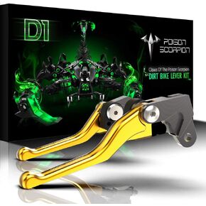 POISON SCORPION Blue Dirt Bike Brake Clutch Levers Pivot Compatible with DRZ400 2000-2017 | DRZ400E 2000-2018 | DRZ400S DRZ400SM 2000-2021 | DR200S 2015-2019