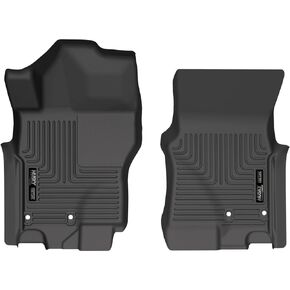 Husky Liners Weatherbeater Floor Mats | Fits 2022 - 2024 Nissan Frontier Crew & King Cab | Front Row, 2-pc Black - 13521