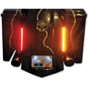 Custom Dynamics GENMPLASMA-DCPR Plasma Rod (8" Red/Amber Running, Brake, and Turn Signal for Universal Applications)