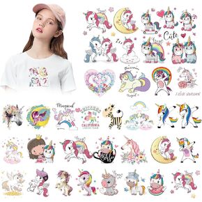 30Pcs Cute Animals Iron on Transfers Vinyl Heat Transfer Iron on Stickers for T-Shirt Clothing Jacket Hat Backpacks DIY Clothes in Kuwait