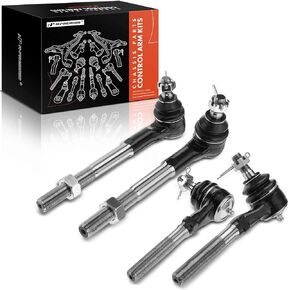 A-Premium Set of 4, Front Inner & Outer Tie Rod End Kit, Compatible with Ford F-150 1997-2003, F-150 Heritage 2004, F-250 1997-1999, Expedition 1997-2002, Lincoln Navigator 1998-2002, Blackwood 2002