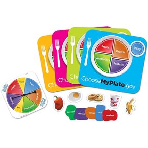 Be the first to fill your plate with a balanced meal, Multi-color, 10 x 10 in