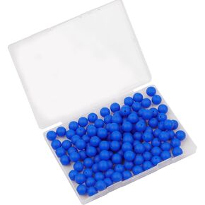 70Pcs Silicone Beads 15mm Round Silicone Beads Bulk for for DIY Keychain Making Jewelry Necklaces Silicone Focal Beads Loose Rubber Bracelet Beads (Yellow)