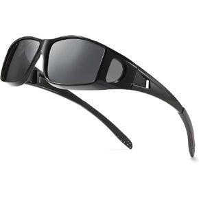 Cyxus Fit Over Sunglasses Polarized Sunglasses for Nearsighted People UV Protection Driving Sunglasses
