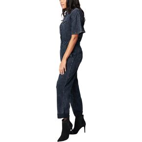 [BLANKNYC] Womens Luxury Clothing Drop shoulder Jumpsuit, Comfortable & Stylish Dress, Ruffle Me Up, X-Small