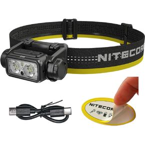 Nitecore NU45 1700 Lumen Headlamp, USB-C Rechargeable Fast Charging, Long Runtime for Camping, Running, or Work, with Auxilary White Reading Light and Red Light
