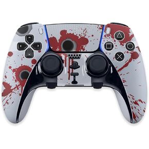 MightySkins Skin Compatible with PS5 DualSense Edge Controller - Bullet Holes | Protective, Durable, and Unique Vinyl Decal wrap Cover | Easy to Apply & Change Styles | Made in The USA