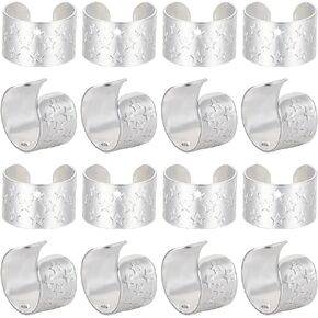 Beebeecraft 1 Box 50Pcs Ear Cuff Findings Sterling Silver Ear Clips Set with Hole 0.9mm Non Piercing Earrings for Earring Making Craft