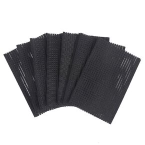 10Pcs Black Magic Bangs Hair Pad, Plastic Paste Posts Square Hair Pad, Hair Styling Tool Barber Acessories Hair Holder Barber Grippers, Hair Accessories, Clips and Barrettes