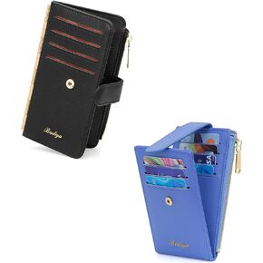 Badiya RFID Blocking Credit Card Holder for Women Packs of 2