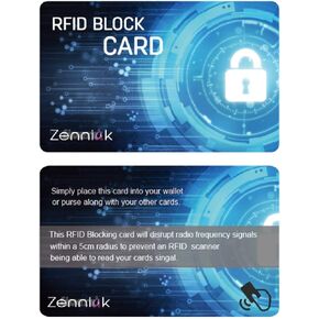 Credit Card Protector - 1 RFID Blocking Card Does All to Block RFID/NFC Signals form Credit Cards and Passports; Fit in Wallet and Purse in Saudi Arabia