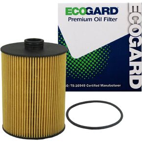ECOGARD X10023 Premium Cartridge Engine Oil Filter for Conventional Oil Fits Volkswagen Atlas 3.6L 2018-2021, Touareg 3.6L 2012-2017, Passat 3.6L 2012-2018, Atlas Cross Sport 3.6L 2020-2021
