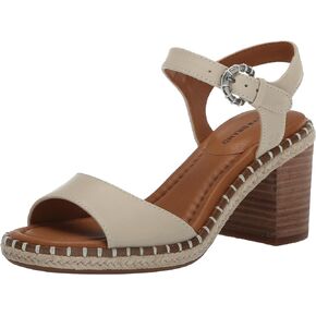 Lucky Brand Women's JENNYL Heeled Sandal, Bone, 6