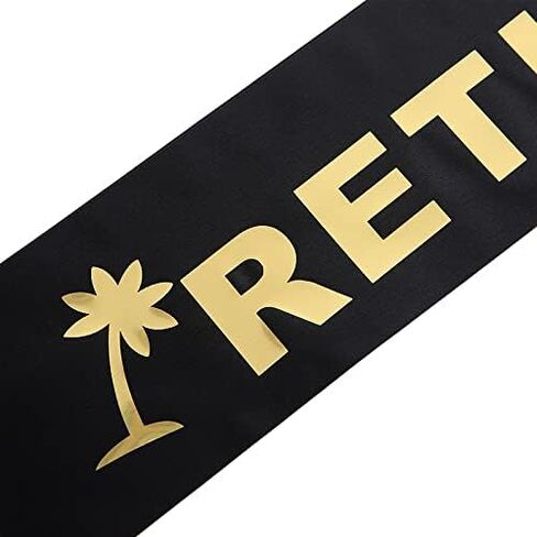 Retired Sash for Men I'm Retired Belt Officially Retired Sash Retirement Party BR01 (Black) in Saudi Arabia
