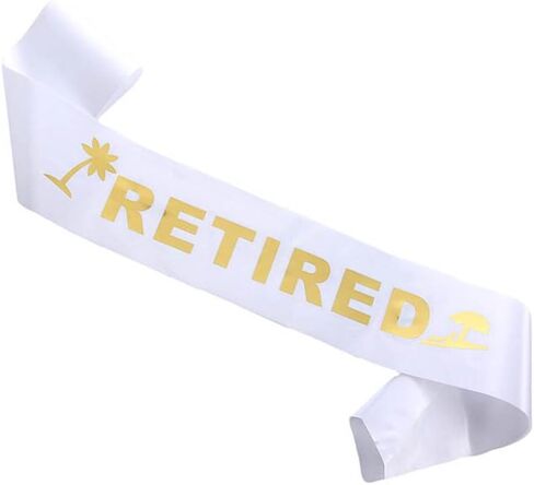 Retired Sash for Men I'm Retired Belt Officially Retired Sash Retirement Party BR01 (Black) in Saudi Arabia