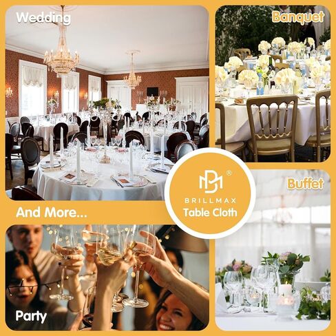 BRILLMAX 6 Pack Black Round Tablecloths 70 Inch - Circle Bulk Linen Polyester Fabric Washable Table Clothes Cover for Wedding Reception Banquet Birthday Party Buffet Restaurant in Saudi Arabia