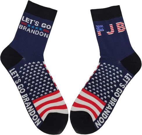 FJB Socks FCK Biden Socks Let's Go Brandon Socks Funny Socks for Men and Women in Saudi Arabia
