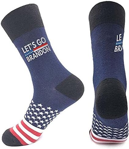 FJB Socks FCK Biden Socks Let's Go Brandon Socks Funny Socks for Men and Women in Saudi Arabia