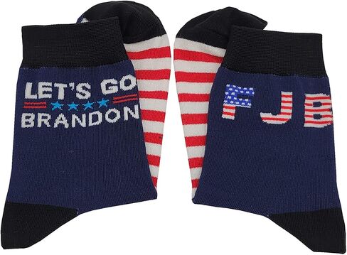 FJB Socks FCK Biden Socks Let's Go Brandon Socks Funny Socks for Men and Women in Saudi Arabia