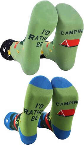 هدايا التخييم للرجال والنساء، جوارب التخييم الأساسية المضحكة والفريدة من نوعها للأب وزوجها، ديكور مبتكر لأفكار الهدايا الصغيرة لعيد الأم، وعيد الأب in Kuwait