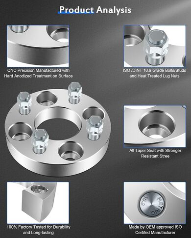 ECCPP 4X 4x100mm Wheel Spacers 4 Lug 1" (25mm) 4x100 to 4x100 60.1mm with 12x1.5 Studs fit for 1993-2002 for Corolla Wheel Spacers 2000-2005 for MR2 Spyder Wheel Spacers in Saudi Arabia