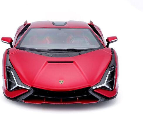 Bburago Lamborghini Sian FKP 37 Red with Copper Wheels 118 Diecast Model Car 11046 TY-18-11046R in Saudi Arabia