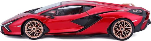 Bburago Lamborghini Sian FKP 37 Red with Copper Wheels 118 Diecast Model Car 11046 TY-18-11046R in Saudi Arabia