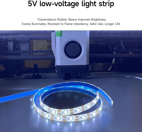 5 فولت 12 واط مصباح ليد لمختبر بامبو P1P P1S 100 سنتيمتر طول شريط إضاءة مع 3 موصل إضافي لاستبدال ملحقات الطابعة ثلاثية الأبعاد in Kuwait