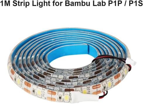 5 فولت 12 واط مصباح ليد لمختبر بامبو P1P P1S 100 سنتيمتر طول شريط إضاءة مع 3 موصل إضافي لاستبدال ملحقات الطابعة ثلاثية الأبعاد in Kuwait