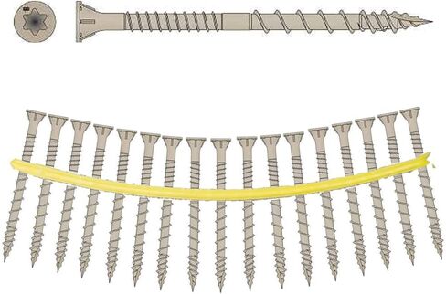 Simpson Strong-Tie - Deck-Drive DSV Wood Screw (Collated) #10 x 3 in. T25 6-Lobe, Tan (1000-Qty) in Saudi Arabia