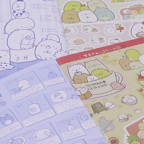 ANKOMINA 2 Pack 670 Pieces Cute Cartoon Animals Washi Stickers Book for Albums Diary Calendar Decoration Scarpbook Planner Journal Kids DIY Toy Korean Stationery in Saudi Arabia