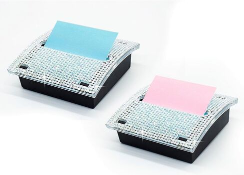 حاملات مفكرة ذاتية اللصق من حجر الراين، موزع ملاحظات لاصقة للملاحظات المنبثقة، حامل مذكرة لمستلزمات المكتب والمنزل والفصول الدراسية in Kuwait