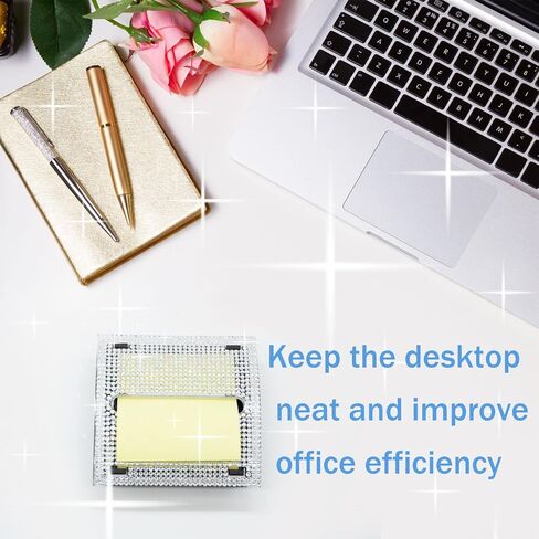 حاملات مفكرة ذاتية اللصق من حجر الراين، موزع ملاحظات لاصقة للملاحظات المنبثقة، حامل مذكرة لمستلزمات المكتب والمنزل والفصول الدراسية in Kuwait