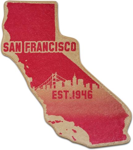 City Classic Team Year Football Bath Rug Football Color Style Floor Mat Door Mat for Football Fans Gifts, 27.55""*31.49"", San Francisco in Saudi Arabia