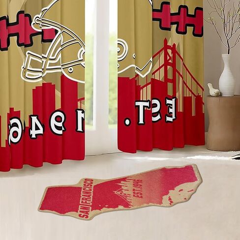 City Classic Team Year Football Bath Rug Football Color Style Floor Mat Door Mat for Football Fans Gifts, 27.55""*31.49"", San Francisco in Saudi Arabia