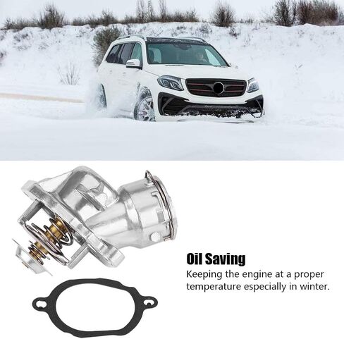 KIMISS Car Thermostat,Car Engine Cooling Thermostat for -Benz GL450 2007-2013 2722000515 in Saudi Arabia