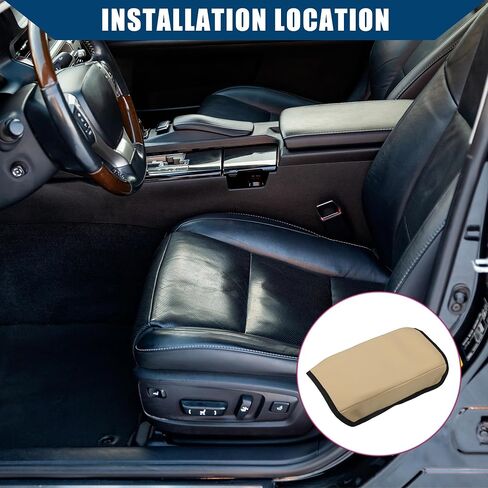 غطاء مسند ذراع وحدة التحكم المركزية لسيارة Honda Accord 2003-2007 / ملحقات السيارة الداخلية / نسيج النيوبرين المتين / قطعة واحدة بني in Saudi Arabia
